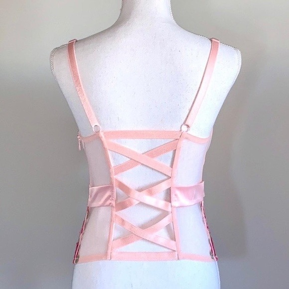 Victoria’s Secret Rose Embroidered Bustier - Picture 5 of 5